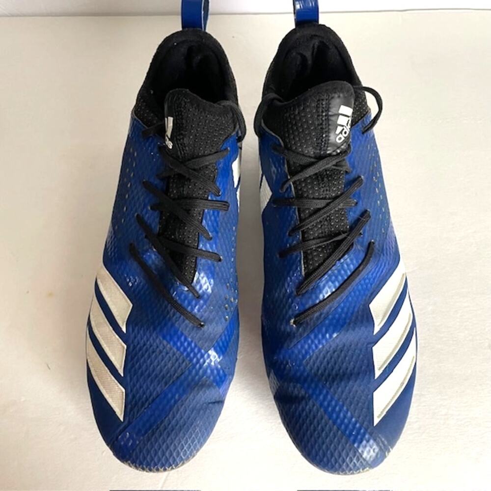 Adidas Adizero Football Cleats‎ Size 9 Blue and White